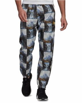 ADIDAS Sportswear Mountain Street Graphic Lined Jogger Pants Mens Size Medium